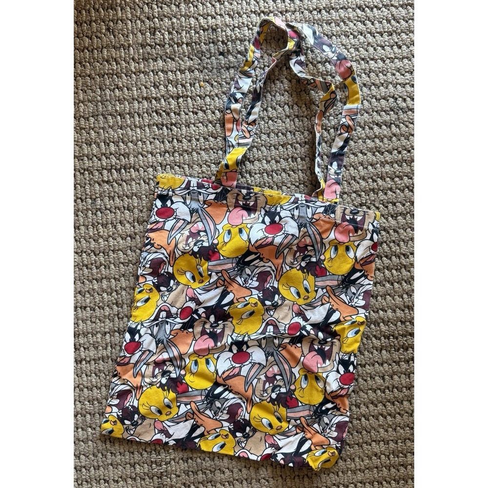 Divided H&M Looney Tunes all-over print canvas‎ tote bag